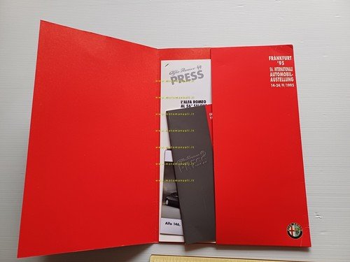 Alfa Romeo Salone Internazionale Auto Frankfurt 1995 cartella stampa originale