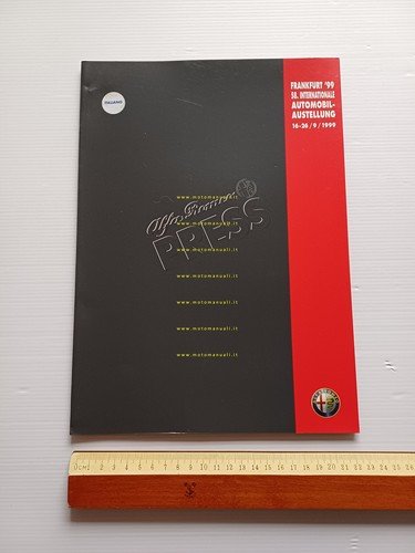 Alfa Romeo Salone Internazionale Auto Frankfurt 1999 cartella stampa originale