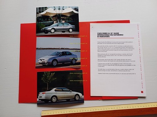 Alfa Romeo Salone Internazionale Auto Frankfurt 1999 cartella stampa originale