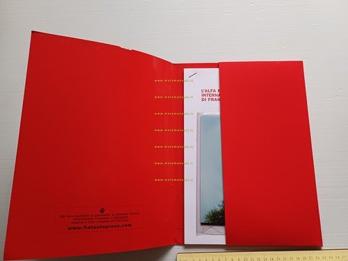 Alfa Romeo Salone Internazionale Auto Frankfurt 2001 cartella stampa originale