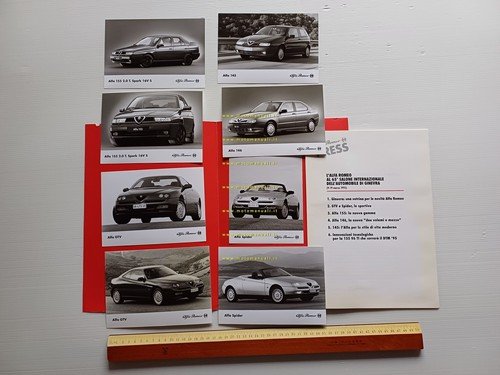 Alfa Romeo Salone Internazionale Auto Geneve 1995 cartella stampa originale