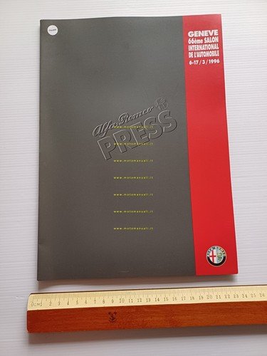 Alfa Romeo Salone Internazionale Auto Geneve 1996 cartella stampa originale