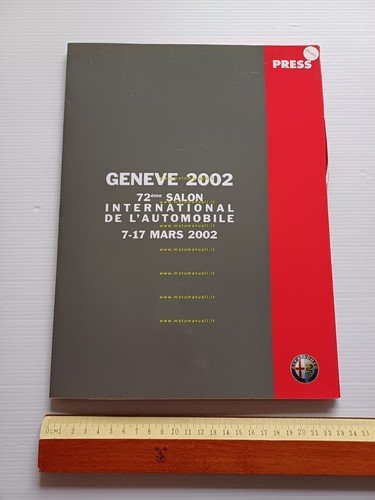 Alfa Romeo Salone Internazionale Auto Geneve 2002 cartella stampa originale