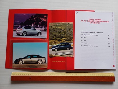 Alfa Romeo Salone Internazionale Auto Geneve 2002 cartella stampa originale