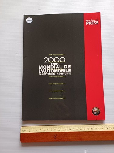 Alfa Romeo Salone Internazionale dell'Auto Paris 2000 cartella stampa originale