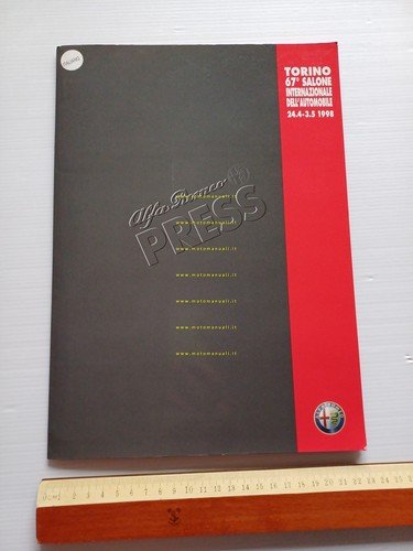Alfa Romeo Salone Internazionale dell'Auto Torino 1998 cartella stampa originale