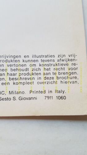 Alfa Romeo Spider 1.6 - 2.0 1979-80 depliant OLANDESE originale …