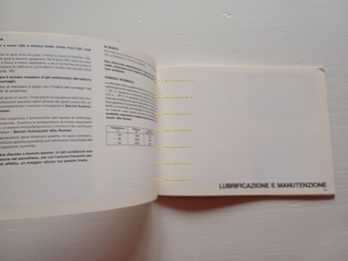 Alfa Romeo Spider 1.6 - 2.0 1983 manuale uso manutenzione …