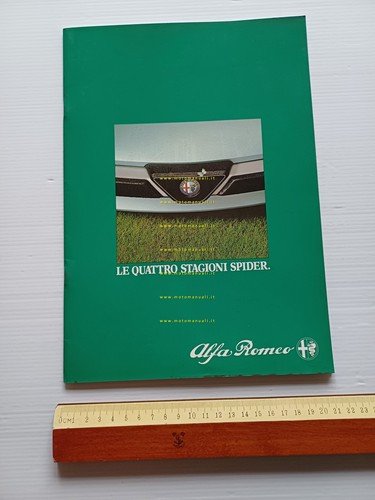 Alfa Romeo Spider 1.6 - 2.0 1985 depliant originale italiano
