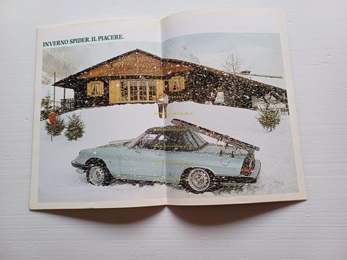 Alfa Romeo Spider 1.6 - 2.0 1985 depliant originale italiano