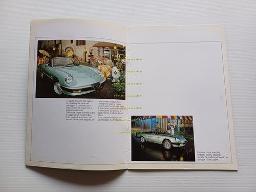 Alfa Romeo Spider 1.6 - 2.0 1985 depliant originale italiano