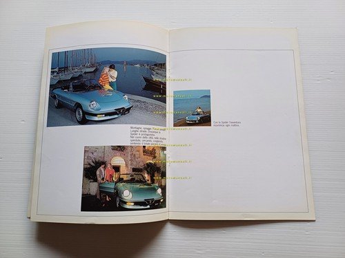 Alfa Romeo Spider 1.6 - 2.0 1985 depliant originale italiano