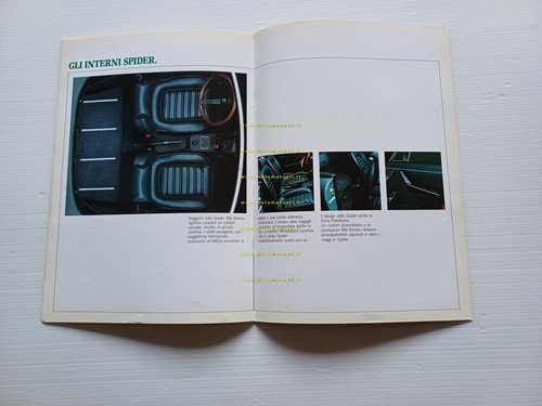 Alfa Romeo Spider 1.6 - 2.0 1985 depliant originale italiano