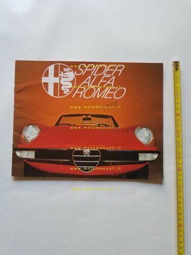 Alfa Romeo Spider 1300 - 1600 - 2000 1977 depliant …