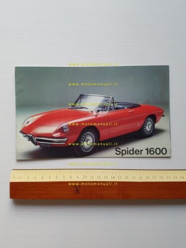 Alfa Romeo Spider 1600 1967 depliant originale italiano