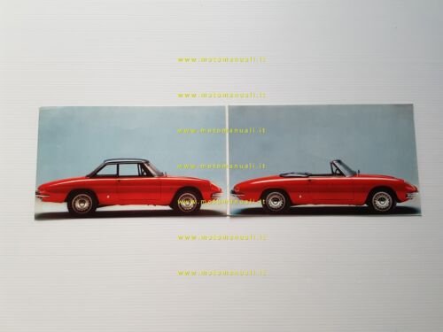 Alfa Romeo Spider 1600 1967 depliant originale italiano