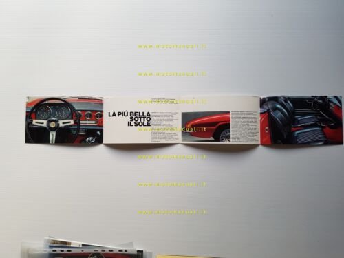 Alfa Romeo Spider 1600 1967 depliant originale italiano