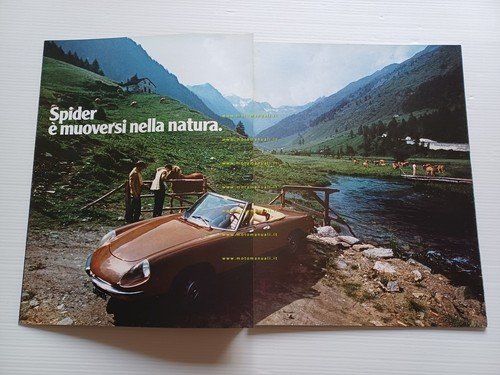 Alfa Romeo Spider 1600 2000 1982 depliant originale italiano