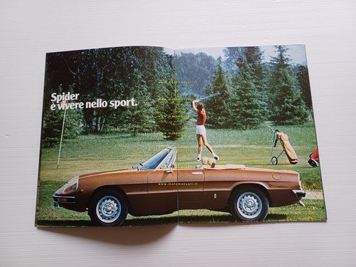 Alfa Romeo Spider 1600 2000 1982 depliant originale italiano