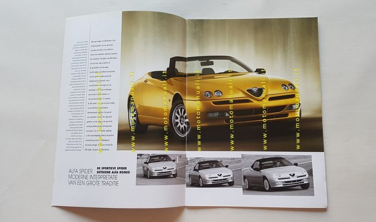Alfa Romeo Spider 1998 depliant OLANDESE originale DUTCH text brochure