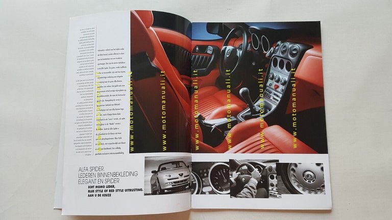 Alfa Romeo Spider 1998 depliant OLANDESE originale DUTCH text brochure