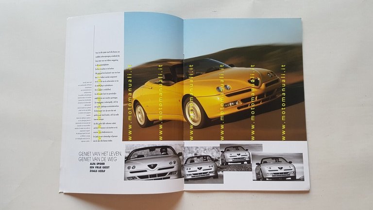 Alfa Romeo Spider 1998 depliant OLANDESE originale DUTCH text brochure