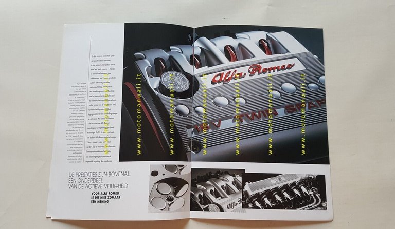 Alfa Romeo Spider 1998 depliant OLANDESE originale DUTCH text brochure