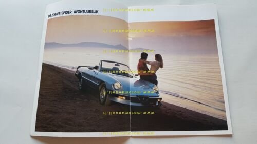 Alfa Romeo Spider 2.0 1983 depliant originale OLANDESE brochure DUTCH …