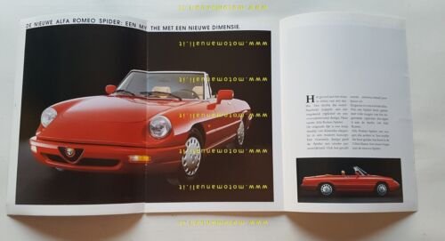 Alfa Romeo Spider 2.0 1989 depliant OLANDESE originale DUTCH text