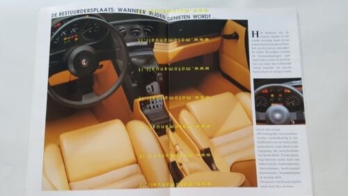Alfa Romeo Spider 2.0 1989 depliant OLANDESE originale DUTCH text