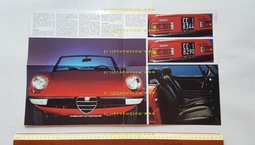 Alfa Romeo Spider Junior 1.3 - 1.6 1974 depliant OLANDESE …