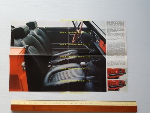 Alfa Romeo Spider Junior 1300 1600 1973 depliant originale tedesco