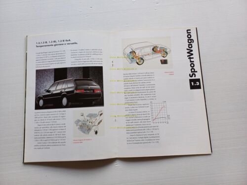 Alfa Romeo Sportwagon modelli 1992 depliant originale italiano