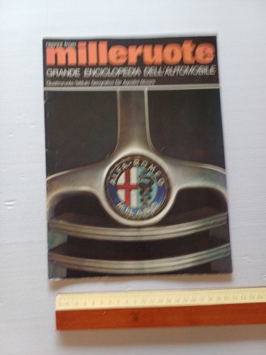 ALFA ROMEO story - estratto da enciclopedia Milleruote 1972 - …