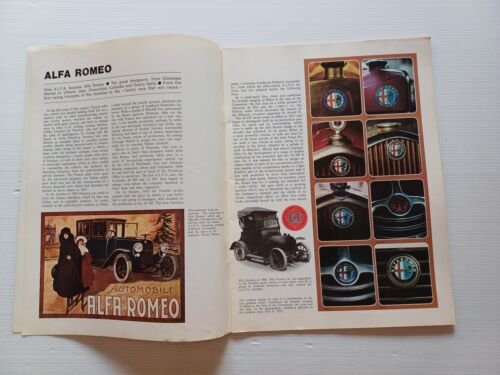 ALFA ROMEO story - estratto da enciclopedia Milleruote 1972 - …
