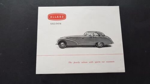 Allard Saloon auto 1950 catalogo depliant originale genuine brochure
