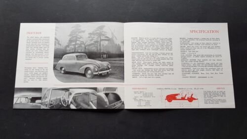Allard Saloon auto 1950 catalogo depliant originale genuine brochure