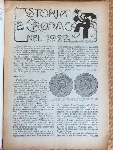 Almanacco Popolare Sonzogno 1923 - Cronaca eventi del 1922 | Immagine Gallery 2