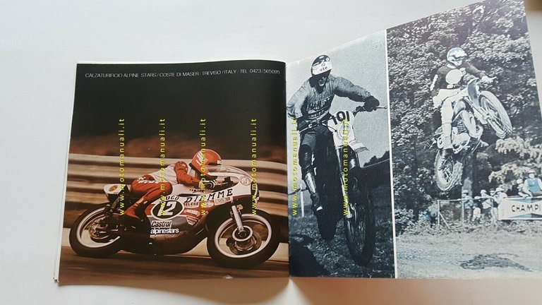Alpinestars produzione stivali cross regolarit depliant anni 70 catalogo