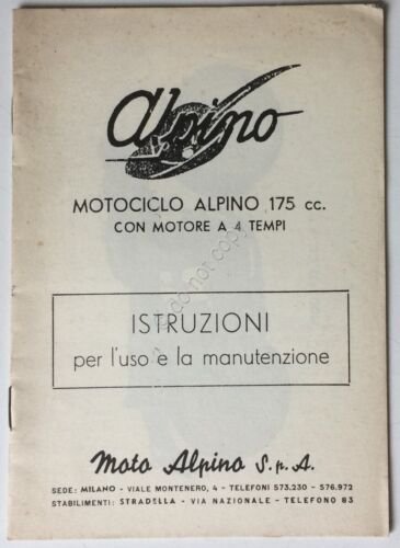 Alpino - Motociclo Alpino 175 motore 4 tempi - uso …