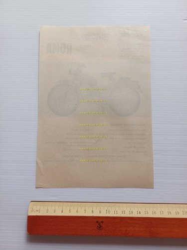 Alpino 49 2T Roma anni 50 depliant italiano originale