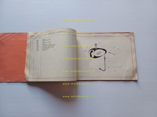 Alpino 75 1952 catalogo ricambi originale factory spare parts catalogue