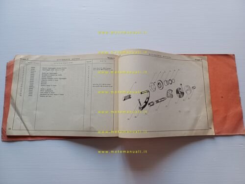 Alpino 75 1952 catalogo ricambi originale factory spare parts catalogue