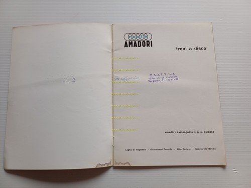 Amadori - Campagnolo catalogo freni a disco anni 60