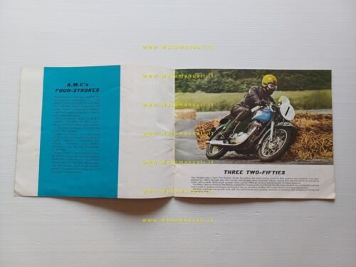 AMC Norton Matchless AJS catalogo modelli 1968 depliant inglese originale