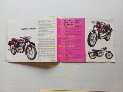 AMC Norton Matchless AJS catalogo modelli 1968 depliant inglese originale