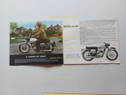 AMC Norton Matchless AJS catalogo modelli 1968 depliant inglese originale
