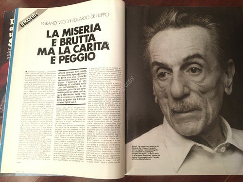 Amica Rivista Magazine 9 Dicembre 1980 n.50 E. De Filippo