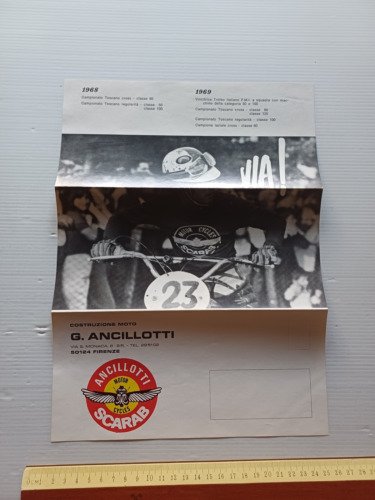 ANCILLOTTI 50 regolarità - cross 1971 depliant originale