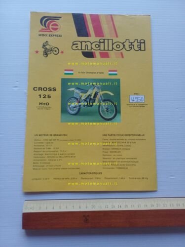 Ancillotti catalogo produzione modelli 1980 depliant FRANCESE originale